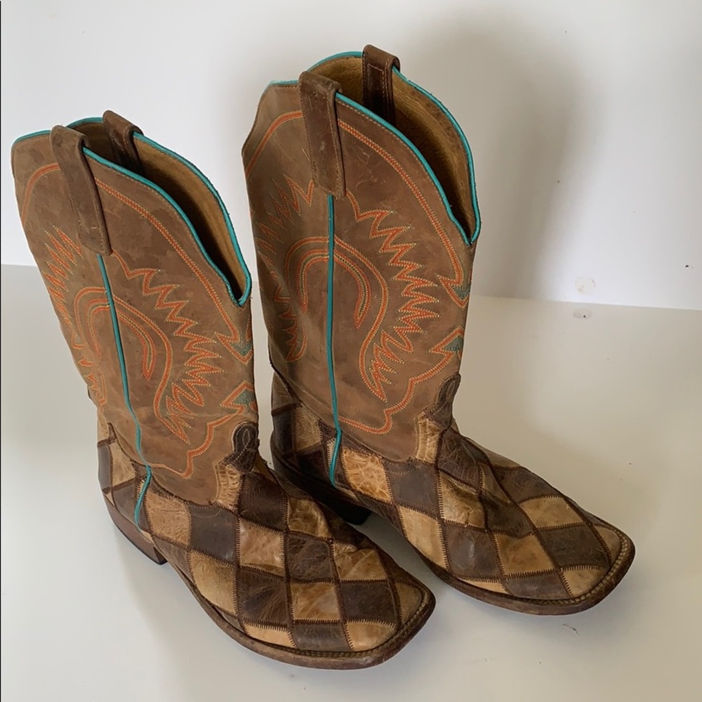 Horse power patchwork by Anderson bean boots